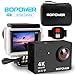 Produktbild 4K Action-Kamera, Bopower 60fps WIFI Sport Anti-Shake Wasserdichte Camcorder mit 2,4G RF Remote, Full HD 2.0 "Display, 170 Grad Ultra Wide Lens, 2Pcs 1050mah Batterien, Ton von Accessorie