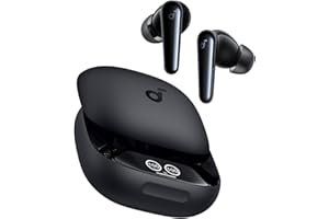 Soundcore Liberty 4 Pro de Anker, Auriculares Inalámbricos con Cancelación de Ruido Adaptativa en Tiempo Real, 7 Sensores, Música Hi-Fi Estudio, Llamadas Nítidas con 6 Micrófonos e IA