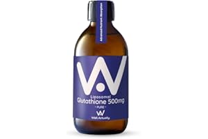 WELL ACTUALLY Pure Liposomal Glutathione 500mg (50 Servings - 250ml) High Bioavailability Setria® Glutathione Supplement - Powerful Antioxidant for Skin and Body Detox - Vegan, Unflavoured