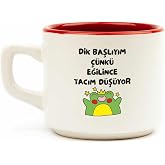 PALTO TASARIM Eğilince Tacım D&uuml;ş&uuml;yor Beyaz Ven&uuml;s Kupa - Hediye Seramik Kupa