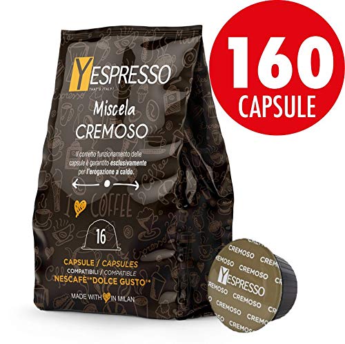 160 capsule compatibili Nescafè Dolce gusto CREMOSO - 10 confezione da 16 capsule
