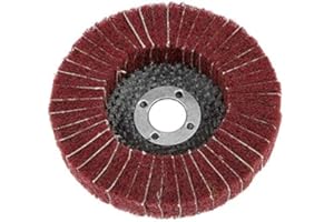 BE-TOOL 10 Pcs 100mm 320 Grit Flap Disc Flap Discs Angle Grinder for Use on Wood, Metal and Plastic (Red)