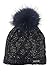 Produktbild Norton Damen Winter Mütze Beanie Strickmütze mit Metallic-Garn und Bommel in Blau - One Size