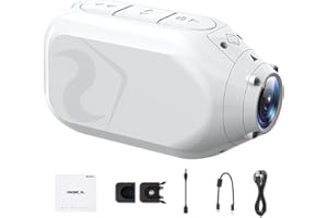 DRIFT INNOVATION Drift Ghost XL Action Camera - 1080P HD 30FPS Video, 9 Hour Battery, Waterproof, 300 Degree Rotating Lens. Ideal Vlogging Camera, Bike or Motorbike Camera. In White