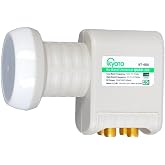 Kyoto 4 &Ccedil;ıkışlı D&ouml;rtl&uuml; Uydu Anten Uyumlu Lnb Elembi 4K Ultra Hd - Yağmur Korumalı