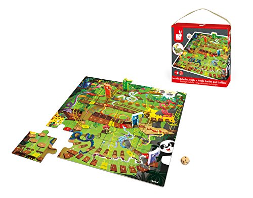 Janod Jungle Snake and Ladder Game and Puzzle