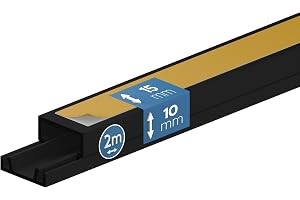 EDO Självhäftande Kabelränna 15x10 mm Mörk Antracit - 2 m Sladdkanal