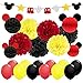 Produktbild KREATWOW Mickey Mouse Partyzubehör & Dekorationen Gelb Schwarz Rot Mickey Mouse Geburtstag Dekorationen Garland Banner Seidenpapier Pompoms Papierkugeln für Kinder Geburtstags Feier Baby Shower