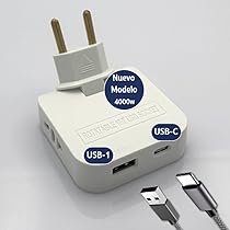 3-Stars. Multiprise Murale Plate Avec USB 4000 W. 4 Prises