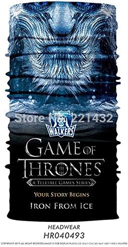 Game of Thrones White Walker Bandana for Cycling, Riding, Running, Seamless Bandana Headwear
