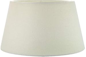 Classic 10 Inch Cream Linen Fabric Drum Table/Pendant Lamp Shade 60w Maximum by Happy Homewares