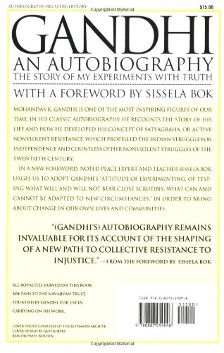 Book's Cover of An Autobiography: The Story of My Experiments with Truth