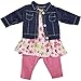 Produktbild Käthe Kruse 0142808 Kindergarten Sommer Outfit 39-41 cm, pink