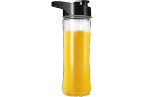 IMURZ Blender Cup Smoothie Bottle, Tritan Spare Cup Replacement with Leak-Proof Lid 600ML