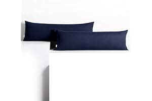 ‎DECOKING DecoKing 2 Poszewki na poduszki 40x145 cm Jersey bawełna zamek błyskawiczny ciemny niebieski niebieski Amber