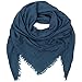 Produktbild Becksöndergaard Quadratischer Damen-Schal Dream Scarf Viereckiges Tuch Einfarbig Blau Majolica blue Warm Weich Wolle 1707621001-252