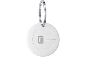 Cellularline Tracy - Apple iOS kompatibel Find My - Austauschbare Batterie (1 Jahr Laufzeit) - Staub- und wasserdicht - Packung mit 1 Tracy - Weiß