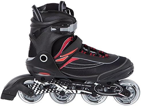 Ultega Men's U-Turn Size 9 Inline Skates, Black/Red