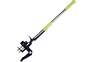 ORIENTOOLS Weeder Tool Extractor de Malezas con 4 Garras y Pedal de Acero Inoxidable, Removedor de Raíces de Diente de León, Herramienta de Jardín de Césped de Pie (Longitud Total: 103 cm)