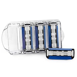 QSHAVE Man's Razor Blade Refill Cartridges with Trimmer Blade (4PCS) - Image 2