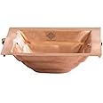 Indian Art Villa Pure Copper Hawan Kund with Handle On Both Side, for Yagya, Hawan & Poojan Purpose, Size-1.5 x 4.5 Inches
