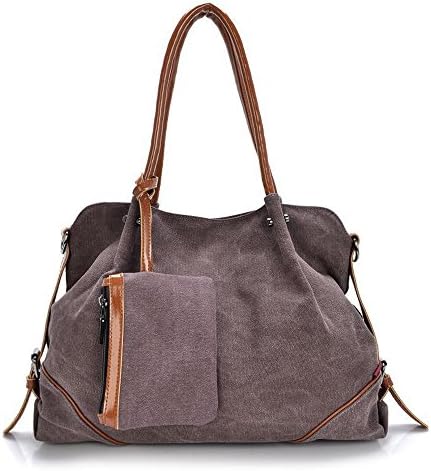 HongyuTing Women's 3 sets Shoulder Bag Canvas Bag Handbag Shopper Bag Pouch