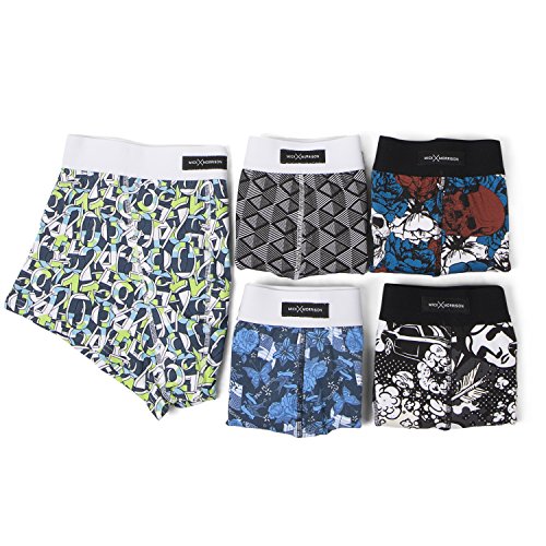 Mick Morrison Boxershorts für Herren in bunt, 5er Set, Unterwäsche aus Baumwolle mit verschiedenen Motiven - 4