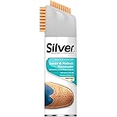 Silver Suede And Nubuck Renewing Spray Paint Water Repellent Effective Natural 200ml