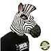 Produktbild Morbuy Interessant Halloween Maske, Neuheit Erwachsene Latex Tier Masken Perfekt für Fasching Karneval Kostüm Weihnachten Halloween Cosplay Kostüme Für Männer und Frauen (Zebra)