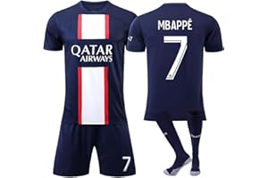 AiRoyal Fussball Trikot Kinder, PSG Nr.7 10 30 Fußball Trikot Trainingsanzug Sporttraining, Fussball Trikot Set T-Shirt Shorts und Socken