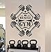 Produktbild Mode Workout Fitness Wandtattoos Gym Dekoration Fitness Motivation Wandkunst Aufkleber Vinyl Muskeltraining Wandbilder 75 * 80 cm