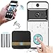 Price comparison product image KOBWA Wifi Smart Doorbell with Door Chime, Wireless Doorbell Set Waterproof 720HD Real-Time Video Two-Way Audio Night Vision Motion Detection Support Phone APP (Including Rechargeable Battery)