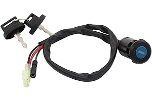 MOTOKU Ignition Switch w/Keys for Honda Recon 250 TRX250 2x4 Sportrax 250 400 TRX250EX TRX400EX FourTrax 200 TRX200 TRX250X ATV