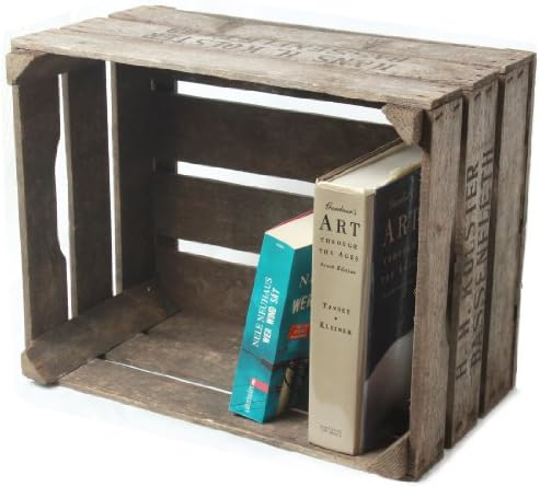 Original fruit crate from the Old Solid Wood Natural &amp;for Storage Furniture