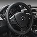 Produktbild Auto echtes Leder Lenkrad Abdeckungen Universal 15 Zoll / 38CM - Breathable, Anti Slip & Geruch Free Autour Lenkradhüllen Lenkradschutz Lenkradbezug Lenkrad Abdeckung Lenkradhülle