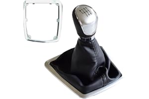 Cakievro 5 6 Gang Schaltknauf Hebel Manuell Fit Für Ford Focus 2 MK2 FL C-MAX 2006-2011MK3 MK4 MK7 Galaxy (silbrig 6s)