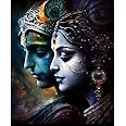 TULIP N TURTLE Radhe Mohan Diy Acrylic Paint By Number Kit For Adults Kids Beginner Number Painting Kit Diy Canvas Painting By Number. Wall Decoration Diy Painting Kit ,Multi-Coloured