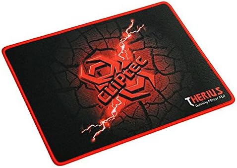 CLiPtec® RGY358 Therius Gaming Mouse Mat Pad Stitched Edges [ 445mm x 355mm x 4mm ] Premium Surface Texture (Control Type)
