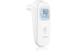 CITIZEN CTD711 Thermomètre numérique frontal et auriculaire pour adultes, enfants et bébés. 4 modes. Températures de l'oreille, du front et de la surface. Mesure très rapide - Juste 1 seconde