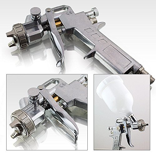 BITUXX® Druckluftkompressor Luftdruck Kompressor 24 Liter + 13 teiliges Druckluft Zubehör-Set inkl. Ausblas- Reifendruck- & Lackierpistole + Schlauch - 6