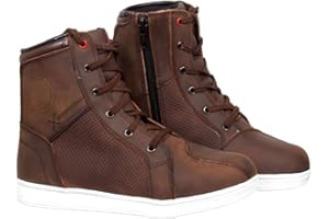 TSM-MOTO Botas de Moto Impermeables Zapatos de Moto para Hombre Botas de Moto Zapatos Cortos de Motocross.