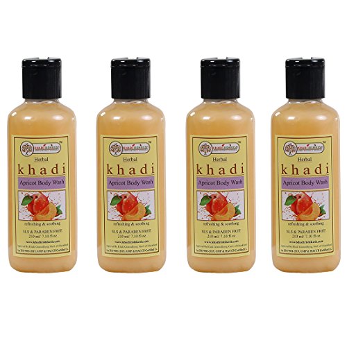 Khadi Rishikesh Herbal Apricot Body Wash combo set pack of - 4 x 210 ml (840 ml) RS.888 (42.00% Off) - Amazon Khadi Rishikesh Herbal Apricot Body Wash combo set pack of - 4 x 210 ml (840 ml) RS.888 (42.00% Off) - Amazon