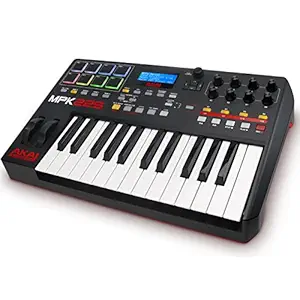 Akai Professional MPK225 |25-Key Semi-Weighted USB MIDI Keyboard Controller with Assignable MPC Controls, 16 Pads and Plug and Play Connectivity