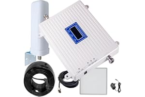 AYISSMOYE 4G 3G 2G Amplificateurs de Signal pour téléphones Portables 900 1800 2100 MHz Band 1 3 8 LTE GSM WCDMA DCS