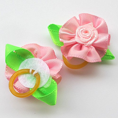 12pcs-Mix-Lots-Pet-Dog-Hair-Bows-Two-Tone-Flower-Rubber-Band-Party-Dog-Grooming