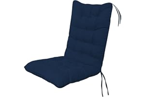 Eivdru Chair Cushions Garden Chair Cushions 45 x 100 cm Cushion with Back for Armchairs, Soft Lounge Chair Cushions, Cushion with Back for Terrace Chairs