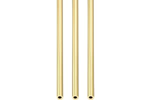 DTGN 300x5x1mm(L*OD*Grosor) Tubo Redondo de Latón - 3pcs Varilla de Latón Hueco Redondo Metal Tubos sin Costuras para Maquinaria Equipo Bricolaje Decorativo Marco Manualidades