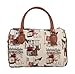 Produktbild Modische Damen Reisetasche aus Leinen, praktisch fuer Wochenendausfluege ocer Uebernachtungen, im Signare Stil Mode Hund