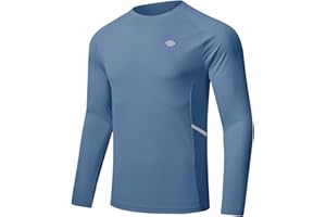 MoFiz Rashguard Anti-UV Homme Manches Longues T Shirt Séchage Rapide Surf UPF 50+ pour Natation Surf Plongée