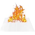 A/r 2 Pcs Fire Paper - Disappearing Paper Fire Tricks Accessories,Dust-free Magic Props Woven into Roses Bring Joy, Flame Paper for Various Parties Events Interesting Performance